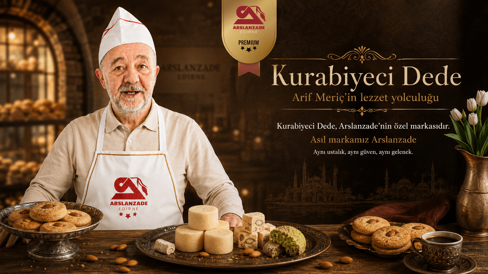 Kurabiyeci Dede — Arif Meriç'in lezzet yolculuğu, bir Arslanzade markası