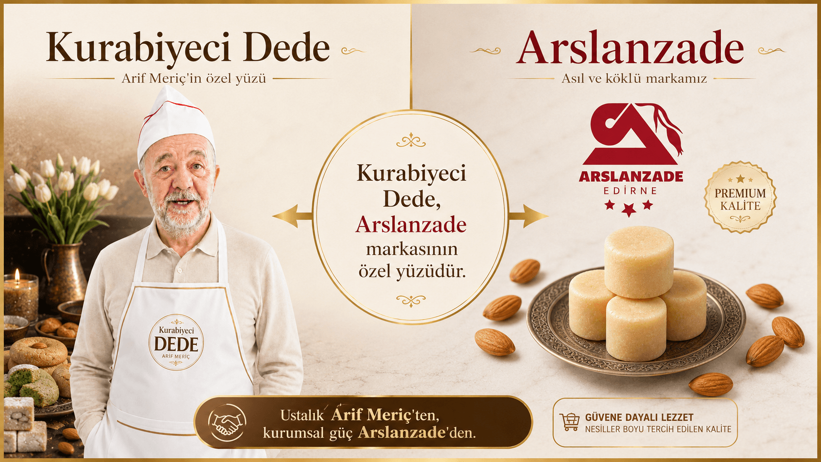 Kurabiyeci Dede, Arslanzade markasının özel yüzüdür