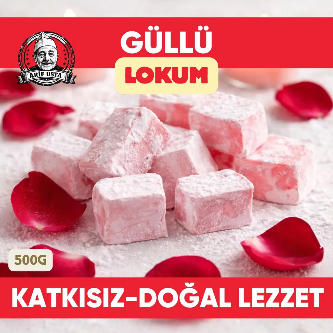 Güllü Lokum 500gr