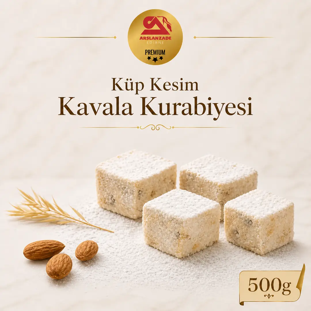 Kare Kesim Kavala Kurabiyesi 500gr